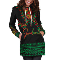 Juneteenth Dashiki Personalised Hoodie Dress Freedom United - Pan - African Flag - Wonder Print Shop