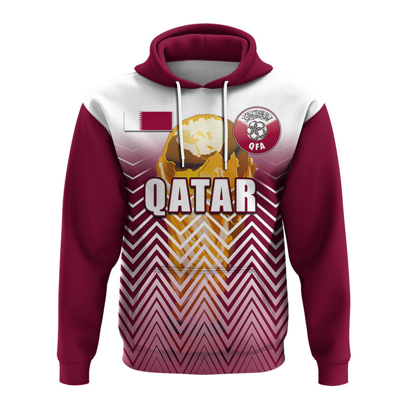 Custom Qatar Football 2022 Hoodie Sport Style LT6 - Wonder Print Shop