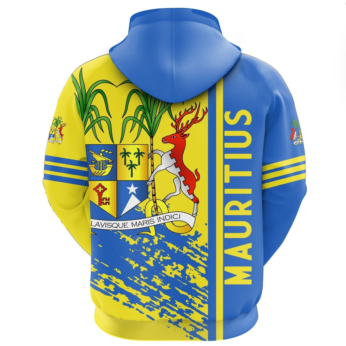 African Hoodie Mauritius Quarter Style Pullover - Wonder Print Shop