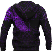 Custom Viking Hoodie Odins Celtic Ravens Purple Version Tattoo Hoodie RLT12 - Wonder Print Shop