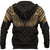 Custom Viking Hoodie Odins Celtic Two Ravens Gold Version Raven Tattoo RLT12 - Wonder Print Shop