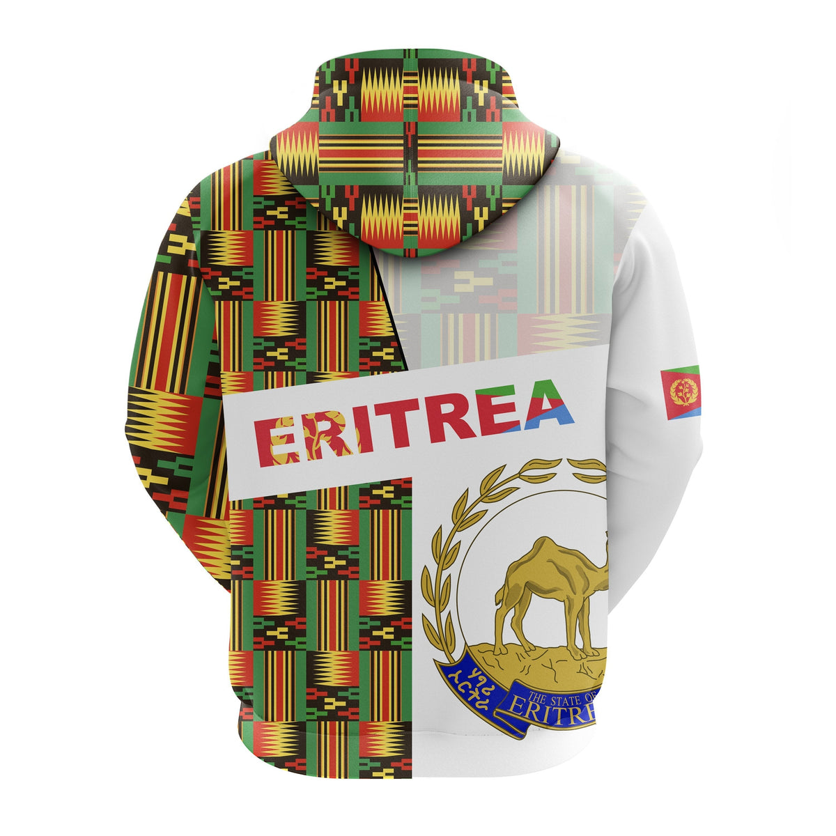 Eritrea Hoodie Kente Pattern LT13 - Wonder Print Shop