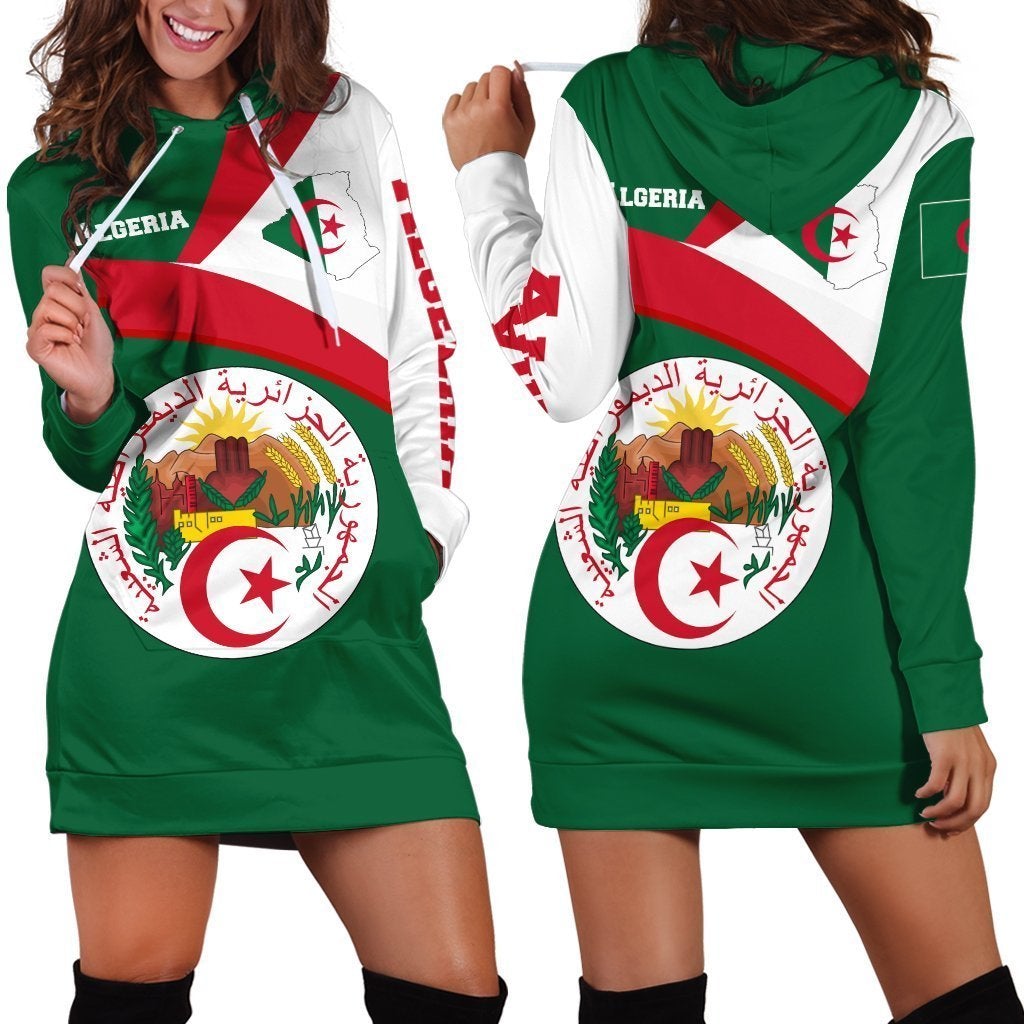 african-algeria-hoodie-dresses-algeria-flag-maps-green