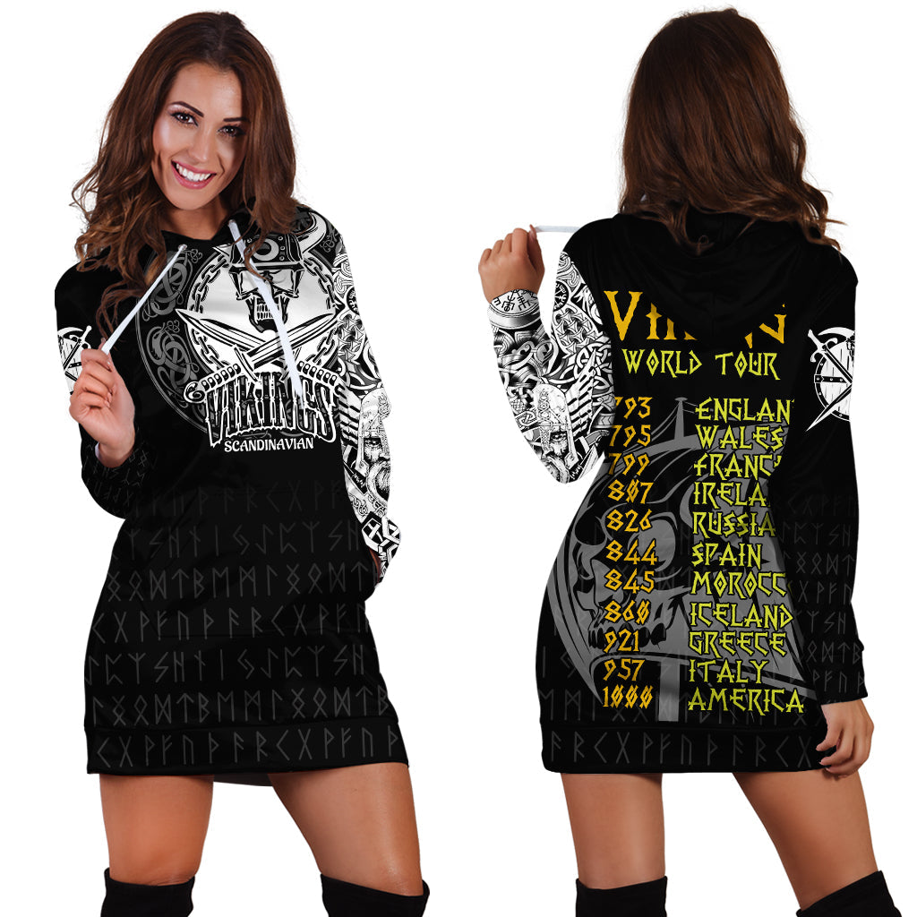 Viking Hoodie Dress The Viking World Tour RLT12 - Wonder Print Shop
