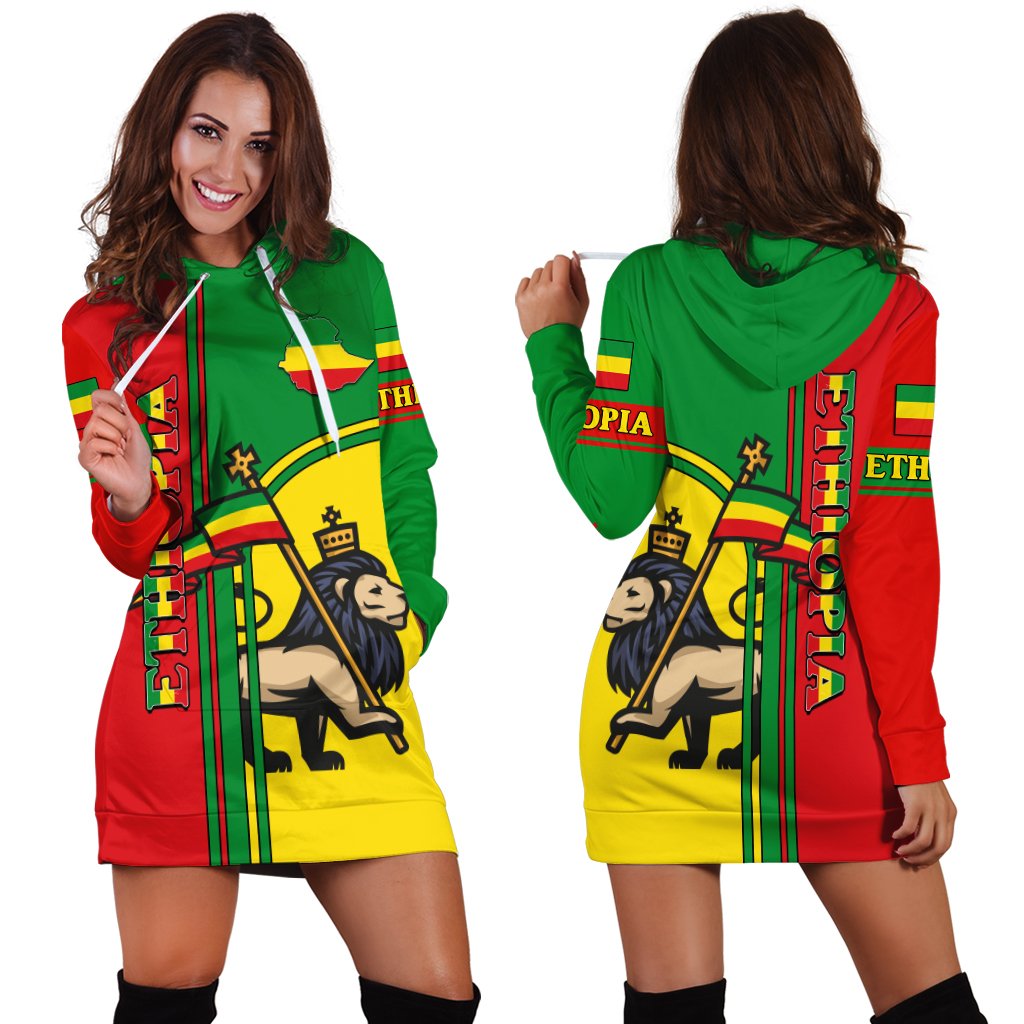 ethiopia-lion-hoodie-dress