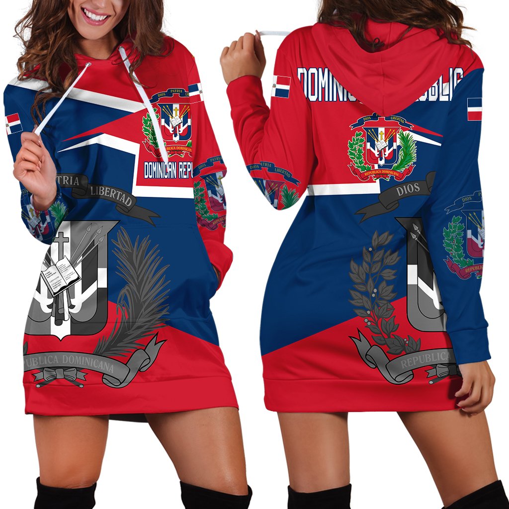 dominican-republic-coat-of-arms-hoodie-dress