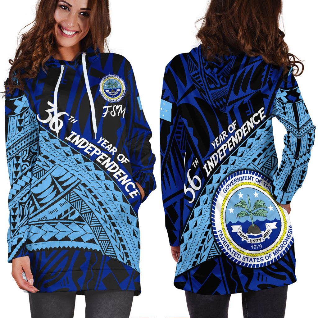 FSM 36th Year Of Independence Hoodie Dress LT2 - Wonder Print Shop