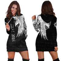 Custom Viking Hoodie Dress Mystical Raven Tattoo Special RLT12 - Wonder Print Shop