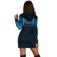 Viking Hoodie Dress, Fenrir Wolf RLT12 - Wonder Print Shop