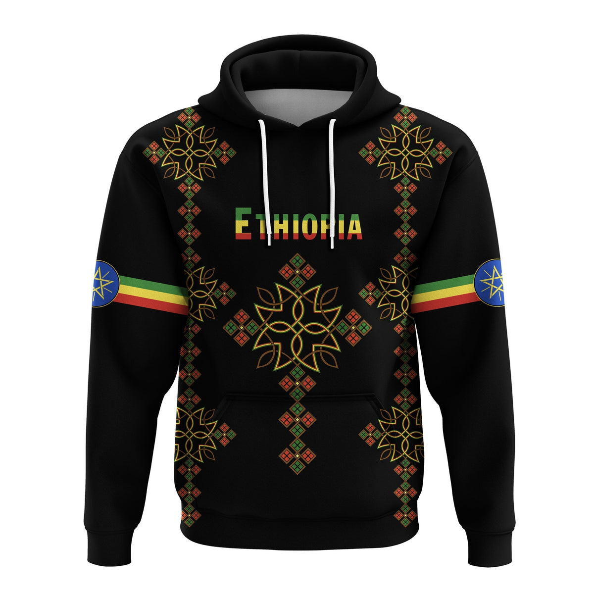 Ethiopia Hoodie Version Map LT13 - Wonder Print Shop