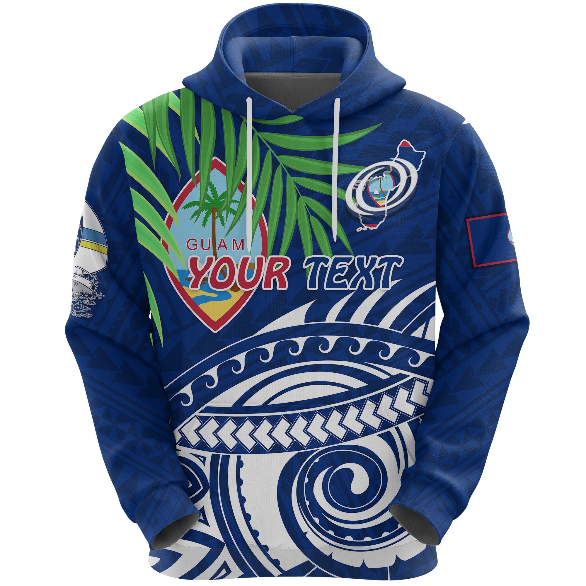 custom-personalised-guam-rugby-hoodie-coconut-leaves
