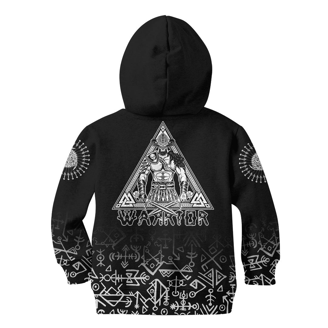 Custom Viking Warrior Hoodie Kid - Celtic Tree RLT12 - Wonder Print Shop