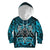 Viking Hoodie Kid Othala and Raven Blue RLT12 - Wonder Print Shop