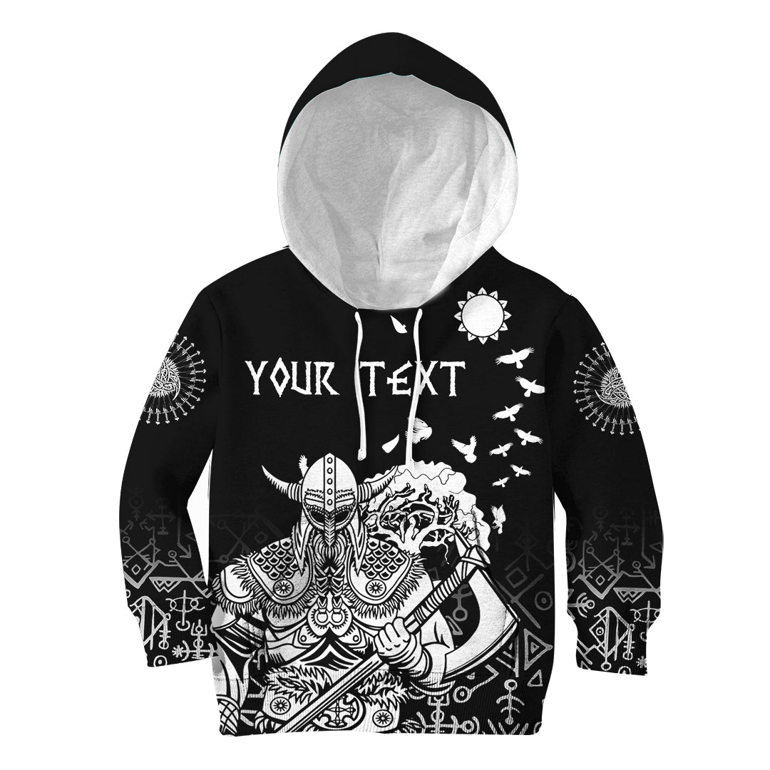 Custom Viking Warrior Hoodie Kid - Celtic Tree RLT12 - Wonder Print Shop