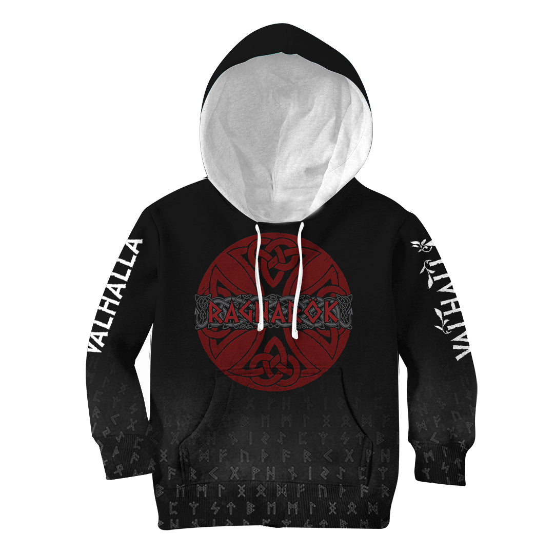 Viking Ragnarok Hoodie Kid RLT12 - Wonder Print Shop