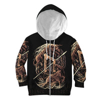 Viking Hoodie Kid Uruz Rune RLT12 - Wonder Print Shop