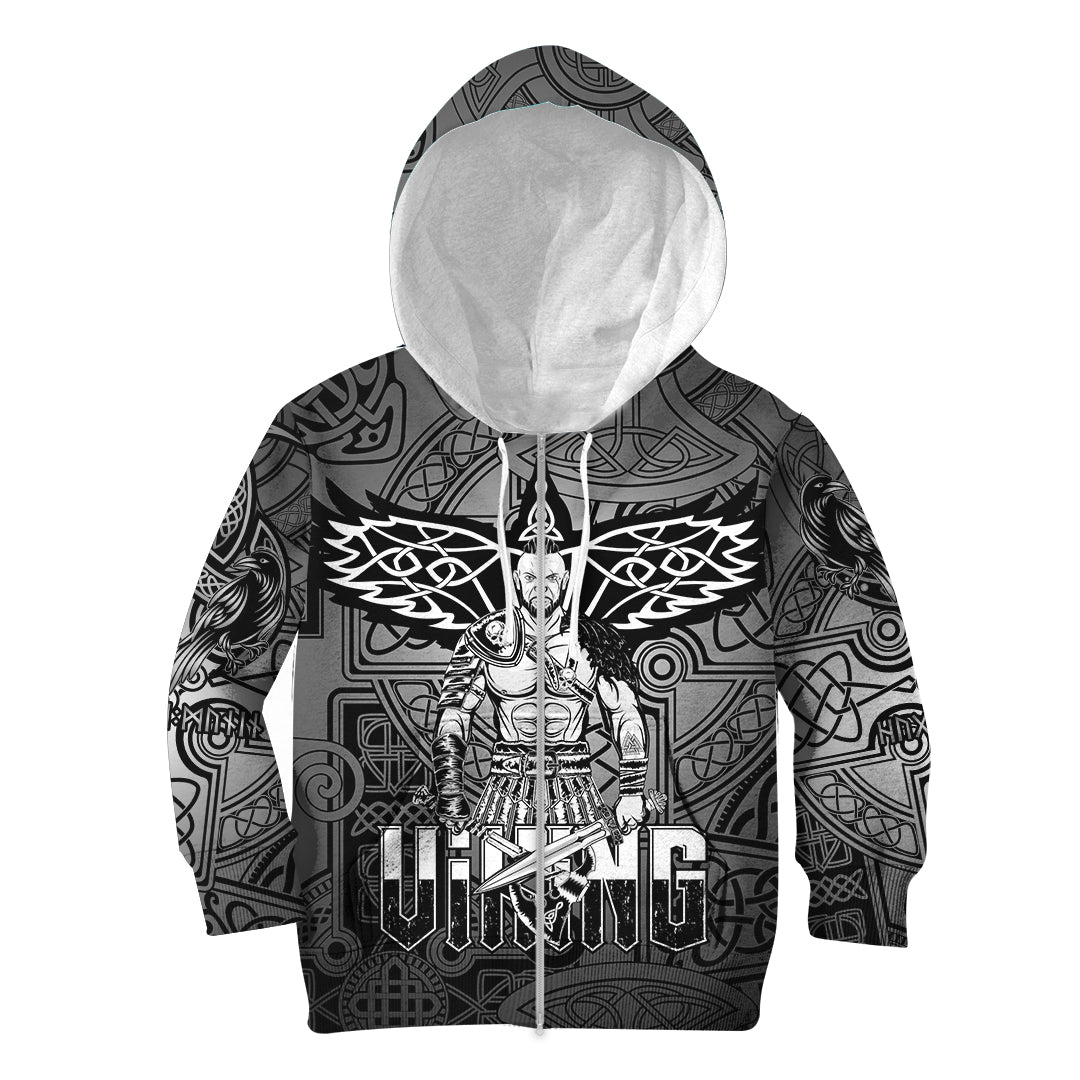 Viking Hoodie Kid Celtic Warrior RLT12 - Wonder Print Shop