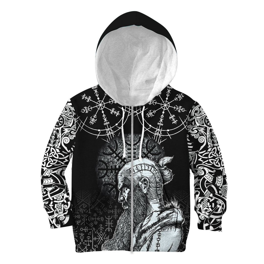 Viking Hoodie Kid Floki RLT12 - Wonder Print Shop