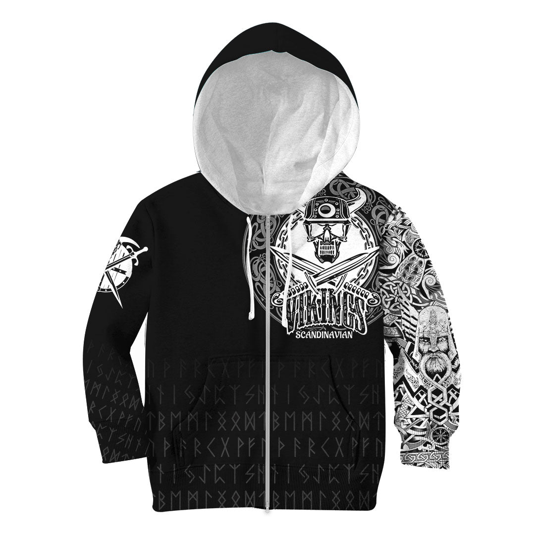 Viking Hoodie Kid The Viking World Tour RLT12 - Wonder Print Shop