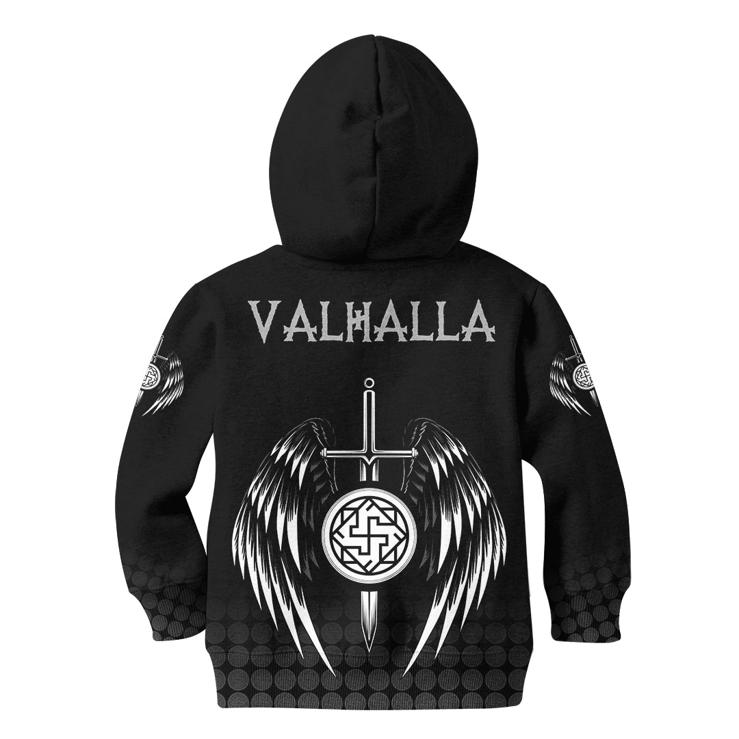 Viking Hoodie Kid Valkyrie RLT12 - Wonder Print Shop