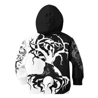 Viking Hoodie Kid Ying Yang Celtic Tree RLT12 - Wonder Print Shop
