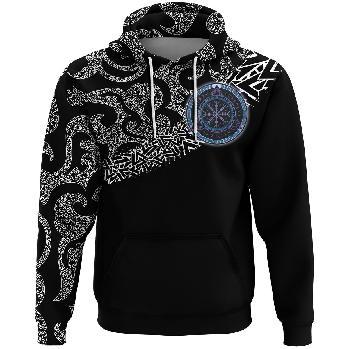 Viking Hoodie Raven Of Odin RLT12 - Wonder Print Shop