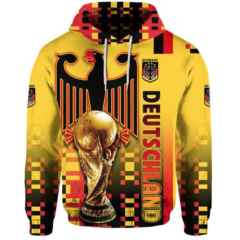 Custom Germany Deutschland Champion Qatar 2022 Hoodie - Wonder Print Shop