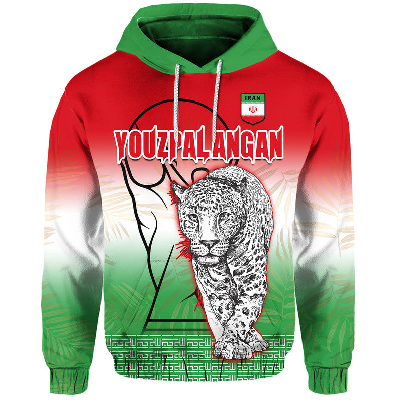 Custom Iran Football Unique Youzpalangan Flag Style Hoodie - Wonder Print Shop