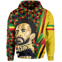African Hoodie Ethiopia Haile Selassie Hoodie Lion of Judah - Wonder Print Shop