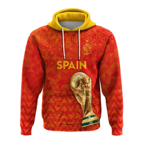 Custom Spain Football 2022 Hoodie LT2 - Wonder Print Shop