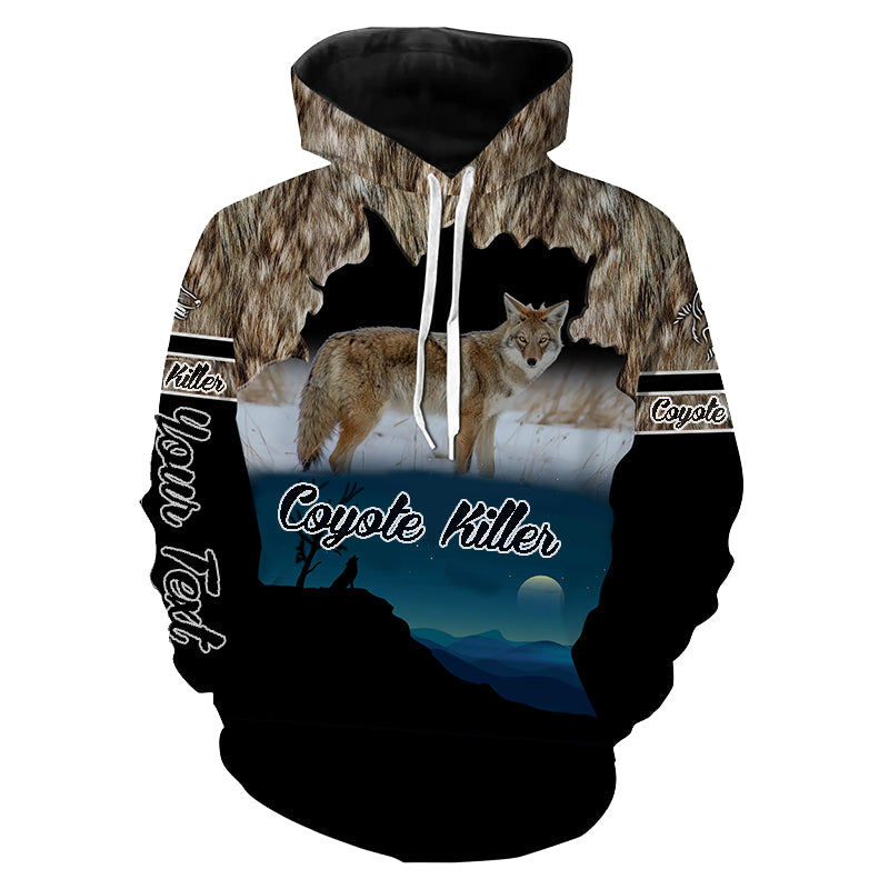 Custom Coyote Killer 3D Hoodie - Wonder Print Shop