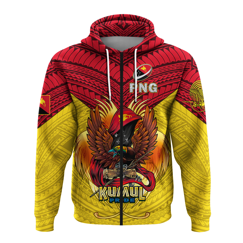 Custom Personalised Papua New Guinea Rugby Kumul Pride Hoodie LT2 - Wonder Print Shop