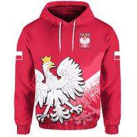 Custom Poland Football Coat of Arms No2 Hoodie - Wonder Print Shop