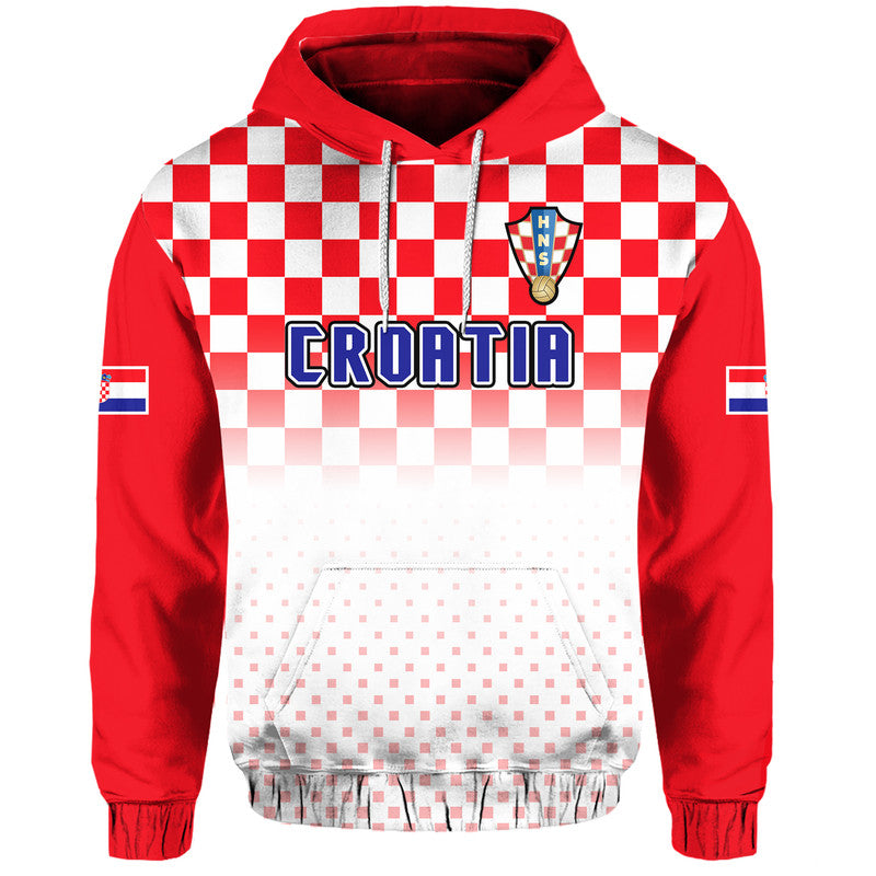 Croatia Hrvatska Hoodie Football Vibe - Wonder Print Shop