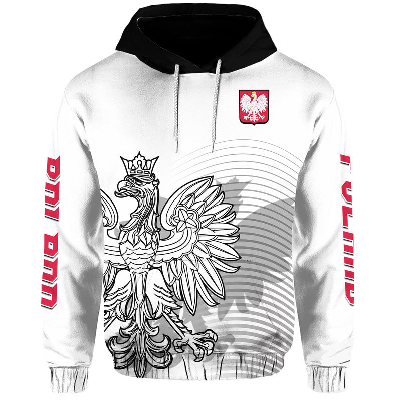 Custom Poland Football Eagles Sporty Style Hoodie - Wonder Print Shop