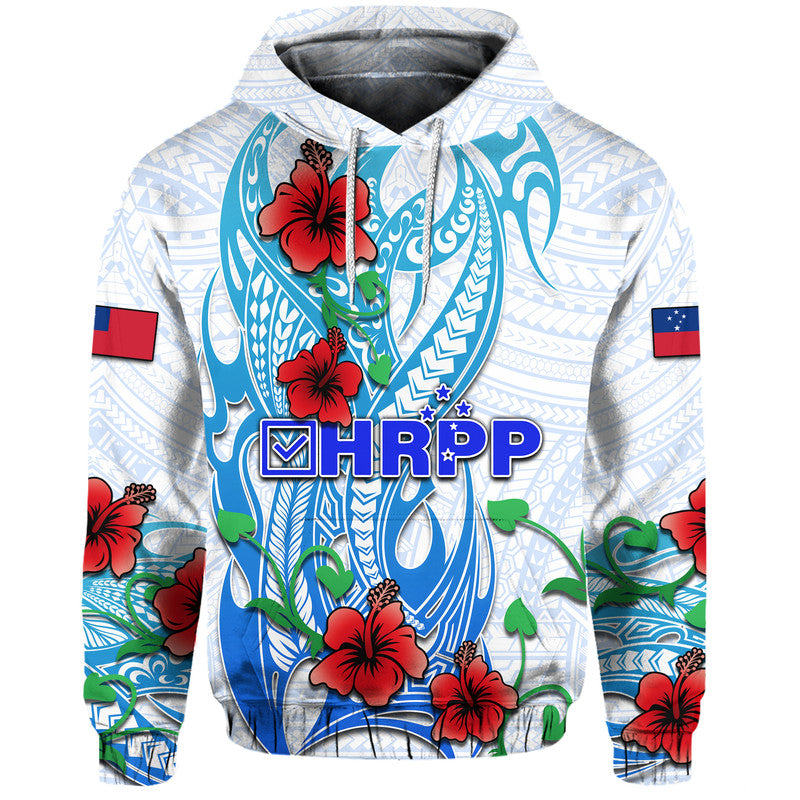 Special Samoa HRPP Party Hoodie Tribal Samoan Hibiscus Design - Wonder Print Shop