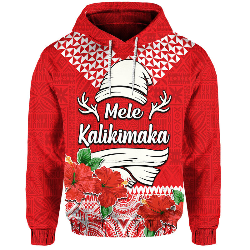 Hawaii Hibiscus Flower Mele Kalikimaka Hoodie - Wonder Print Shop