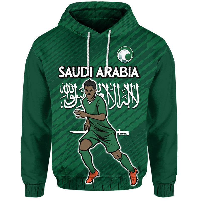 custom-personalised-saudi-arabia-football-with-flag-background-zip-up-and-pullover-hoodie