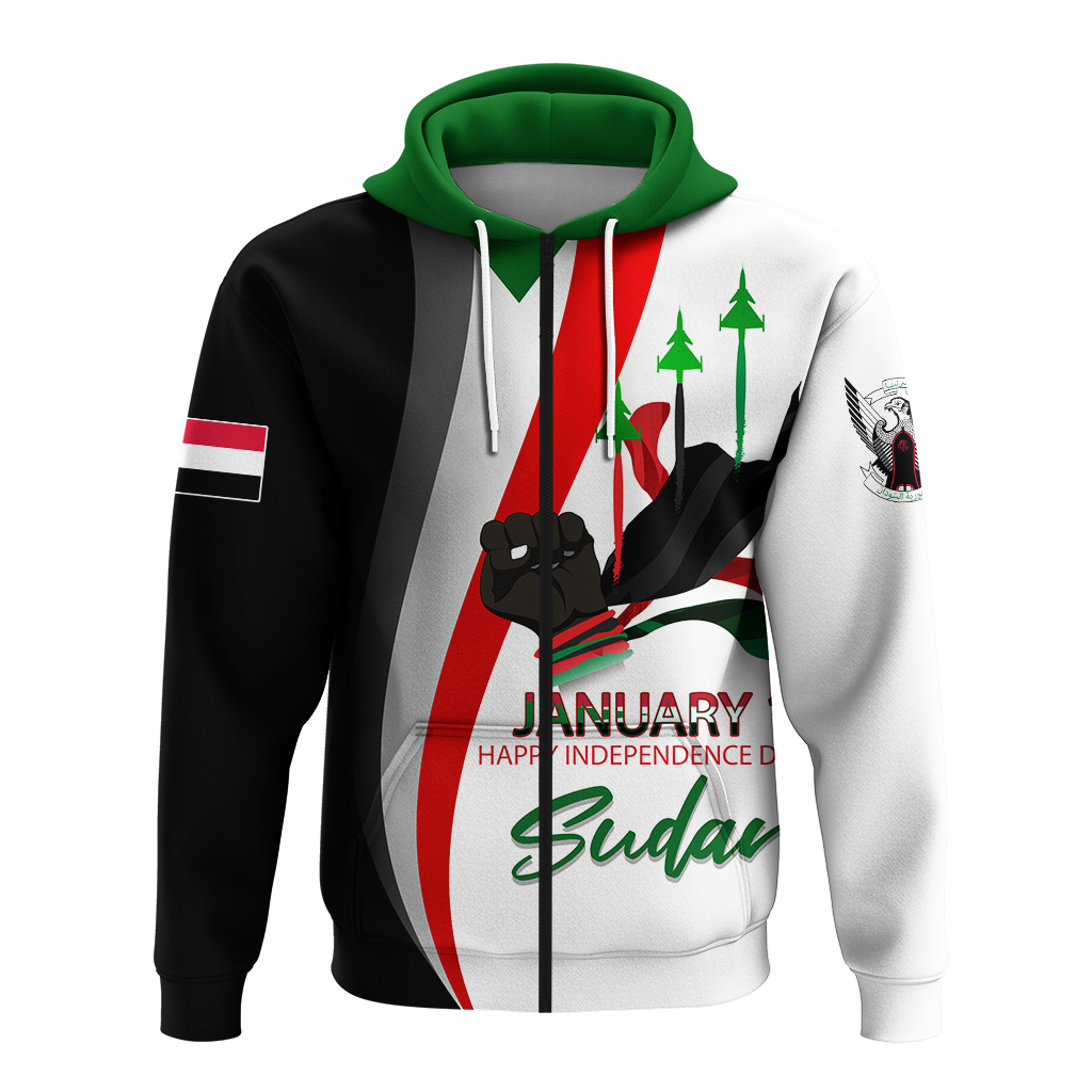 Sudan Happy Independence Day Hoodie - LT2 - Wonder Print Shop