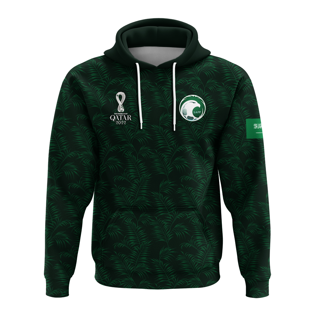 Custom Saudi Arabia Football Fifa Football 2022 Hoodie LT2 - Wonder Print Shop