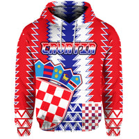 Croatia Football Hoodie Sport Style - Wonder Print Shop