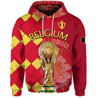 Custom Belgium Football Hoodie Great Champions with Coat of Arms - Wonder Print Shop