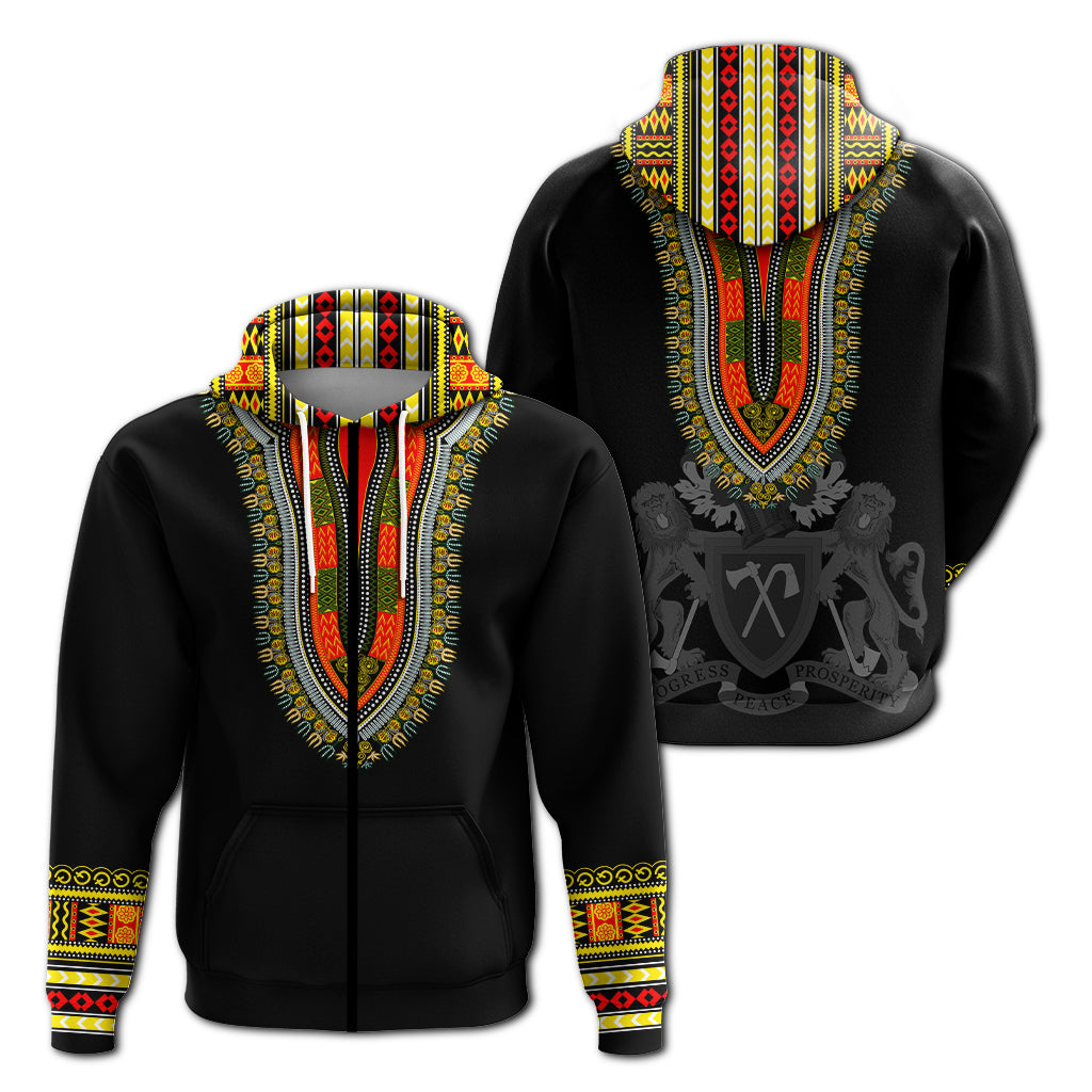 Gambia Happy Independence Day Dashiki Hoodie LT2 - Wonder Print Shop