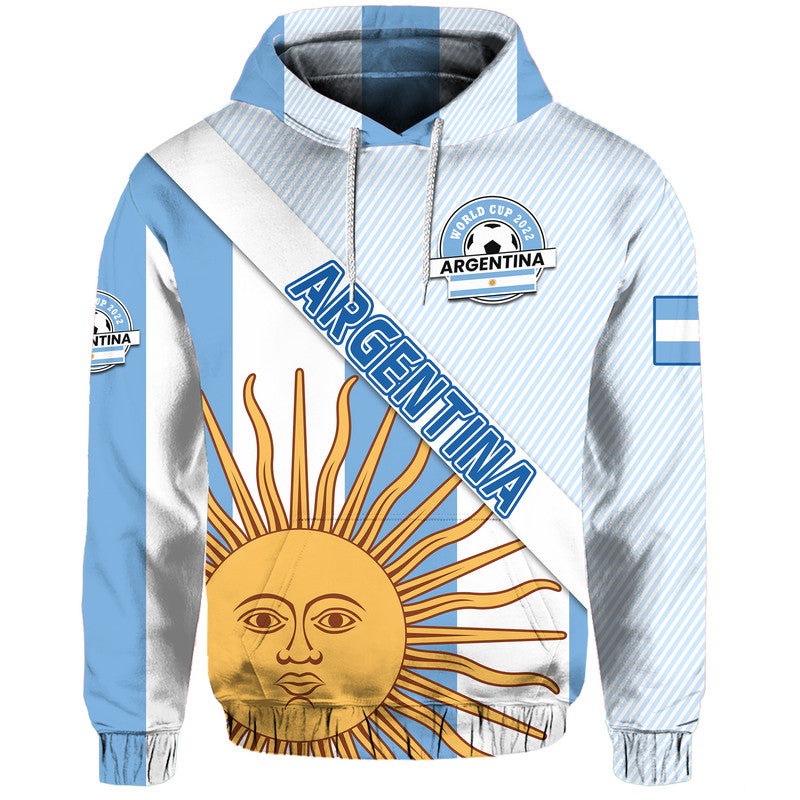 Custom Argentina Sol de Mayo Football Hoodie - Wonder Print Shop