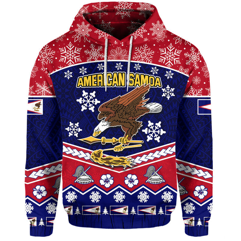 American Samoa Tribal Polynesian Christmas Vibe Hoodie - Wonder Print Shop