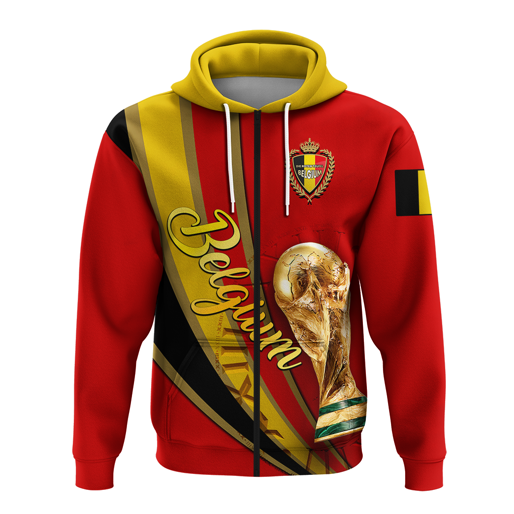 Belgium Football 2022 Hoodie LT2 - Wonder Print Shop