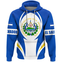 El Salvador Hoodie Action Flag - Wonder Print Shop