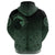Viking Zip Hoodie, Ethnic Odin Raven Green RLT12 - Wonder Print Shop