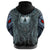 Viking Zip Hoodie, Spiral Wolf Spirit RLT12 - Wonder Print Shop