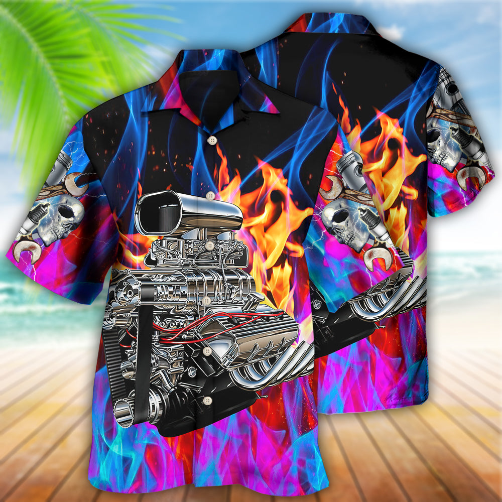 Hot Rod Amazing Colorful Flame Hawaiian Shirt - Wonder Print Shop